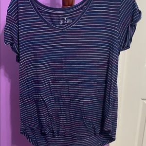 Aeropostale shirt with multicolor stripes